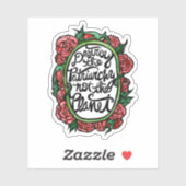 Vernietig de patriarchie niet de planeet sticker (Vel)