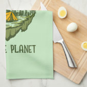 Vernietig de patriarchie niet de planeet theedoek (Quarter Fold)