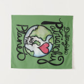 Vernietig de patriarchie niet de planeet wandkleed (Voorkant (horizontaal))