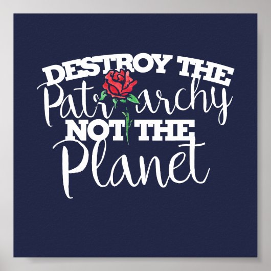 Vernietig de patriarchie niet de planetenfeministe poster (Voorkant)