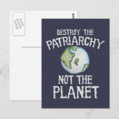 Vernietig de patriarchie niet het shirt van de pla briefkaart (Voorkant / Achterkant)