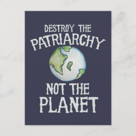 Vernietig de patriarchie niet het shirt van de pla briefkaart