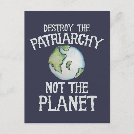 Vernietig de patriarchie niet het shirt van de pla briefkaart (Voorkant)