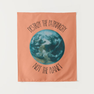 Vernietig de patriarchy feminist wandkleed