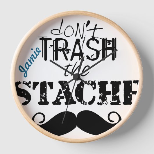 Vernietig de Stache Mustache Retro Hipster niet (Voorkant)