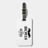 Vernietig de Stache Mustache Retro Hipster niet Bagagelabel (Voorkant verticaal)