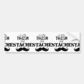 Vernietig de Stache Mustache Retro Hipster niet Bumpersticker (Voorkant)