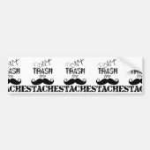 Vernietig de Stache Mustache Retro Hipster niet Bumpersticker (Voorkant)