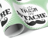 Vernietig de Stache Mustache Retro Hipster niet Cadeaupapier (Rol Hoek)