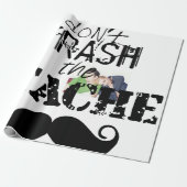 Vernietig de Stache Mustache Retro Hipster niet Cadeaupapier (Uitgerold)