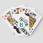 Vernietig de Stache Mustache Retro Hipster niet Pokerkaarten (Achterkant)