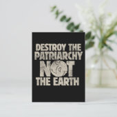 Vernietig het patriarchaat, niet de Dag van de Aar Briefkaart (Staand voorkant)