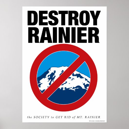 Vernietig Rainier Poster (Voorkant)