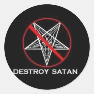 Vernietig Satan Sticker
