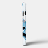Vernietigde blauwe en zwarte schroot of tape Case-Mate iPhone case (Achterkant / Links)