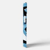 Vernietigde blauwe en zwarte schroot of tape Case-Mate iPhone case (Achterkant / Rechts)