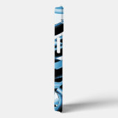 Vernietigde blauwe en zwarte schroot of tape Case-Mate iPhone case (Achterkant / Rechts)
