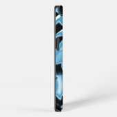 Vernietigde blauwe en zwarte schroot of tape iPhone hoesje (Rechterkant)