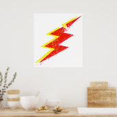 Vernietigde bliksemschicht poster (Keuken)