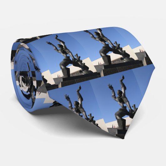 Vernietigde stad stropdas (Opgerold)