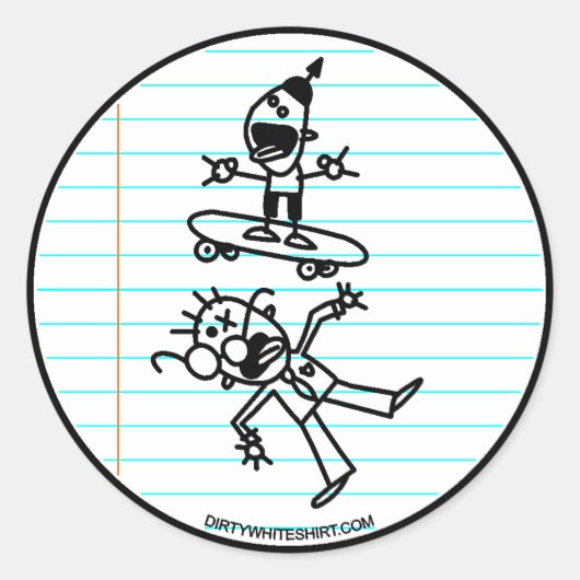 vernietigen ronde sticker (Voorkant)