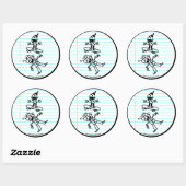 vernietigen ronde sticker (Vel)