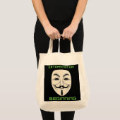 VERNIETIGING BEGIN TOTE BAG (Voorkant (product))