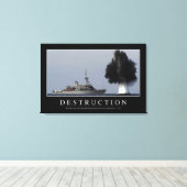 Vernietiging: Inspirerend prijsopgave 1 Canvas Afdruk (Insitu (Houten vloer))