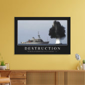 Vernietiging: Inspirerend prijsopgave 1 Canvas Afdruk (Insitu (Woonkamer))