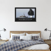 Vernietiging: Inspirerend prijsopgave 1 Canvas Afdruk (Insitu (Slaapkamer))
