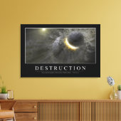 Vernietiging: Inspirerend prijsopgave 2 Canvas Afdruk (Insitu (Woonkamer))