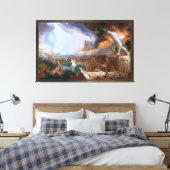 Vernietiging uit The Course of Empire Canvas Afdruk (Insitu (Slaapkamer))