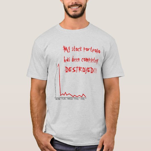 Vernietiging van aandelenportefeuille t-shirt (Voorkant)