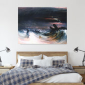Vernietiging van banden door John Martin (1840) Canvas Afdruk (Insitu (Slaapkamer))