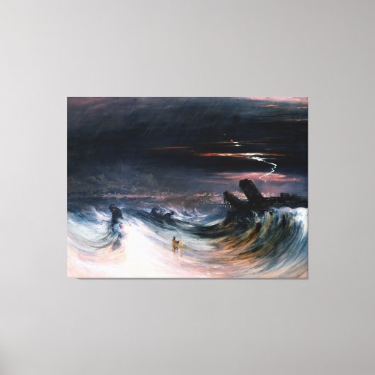 Vernietiging van banden door John Martin (1840) Canvas Afdruk (Voorkant)