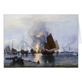 Vernietiging van Chinese oorlogsjunks 1843