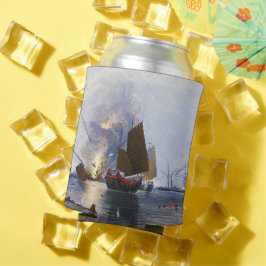 Vernietiging van Chinese oorlogsjunks 1843 Blikjeskoeler