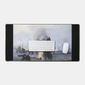 Vernietiging van Chinese oorlogsjunks 1843 Bureaumat (Keyboard & Muis)