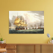 Vernietiging van de Deense vloot voor Copenha Canvas Afdruk (Insitu (Woonkamer))