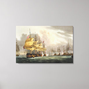 Vernietiging van de Deense vloot voor Copenha Canvas Afdruk