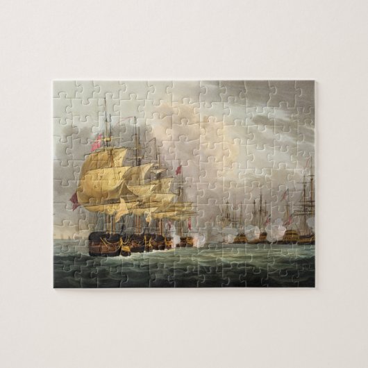Vernietiging van de Deense vloot voor Copenha Legpuzzel (Horizontaal)