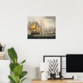 Vernietiging van de Deense vloot voor Copenha Poster (Thuiskantoor)