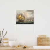 Vernietiging van de Deense vloot voor Copenha Poster (Keuken)