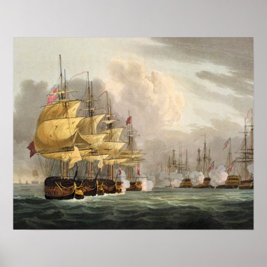 Vernietiging van de Deense vloot voor Copenha Poster (Voorkant)