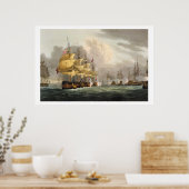 Vernietiging van de Deense vloot voor Copenha Poster (Keuken)