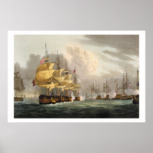 Vernietiging van de Deense vloot voor Copenha Poster (Voorkant)