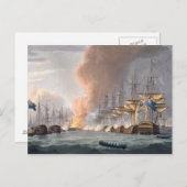 Vernietiging van de Deense vloot vóór Kopenhagen; Briefkaart (Voorkant / Achterkant)