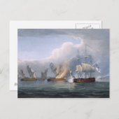 Vernietiging van de Franse Frigates L'Arianne & L' Briefkaart (Voorkant / Achterkant)