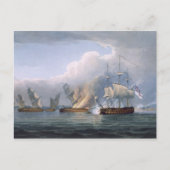 Vernietiging van de Franse Frigates L'Arianne & L' Briefkaart (Voorkant)
