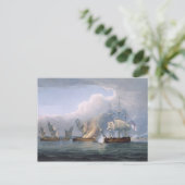 Vernietiging van de Franse Frigates L'Arianne & L' Briefkaart (Staand voorkant)